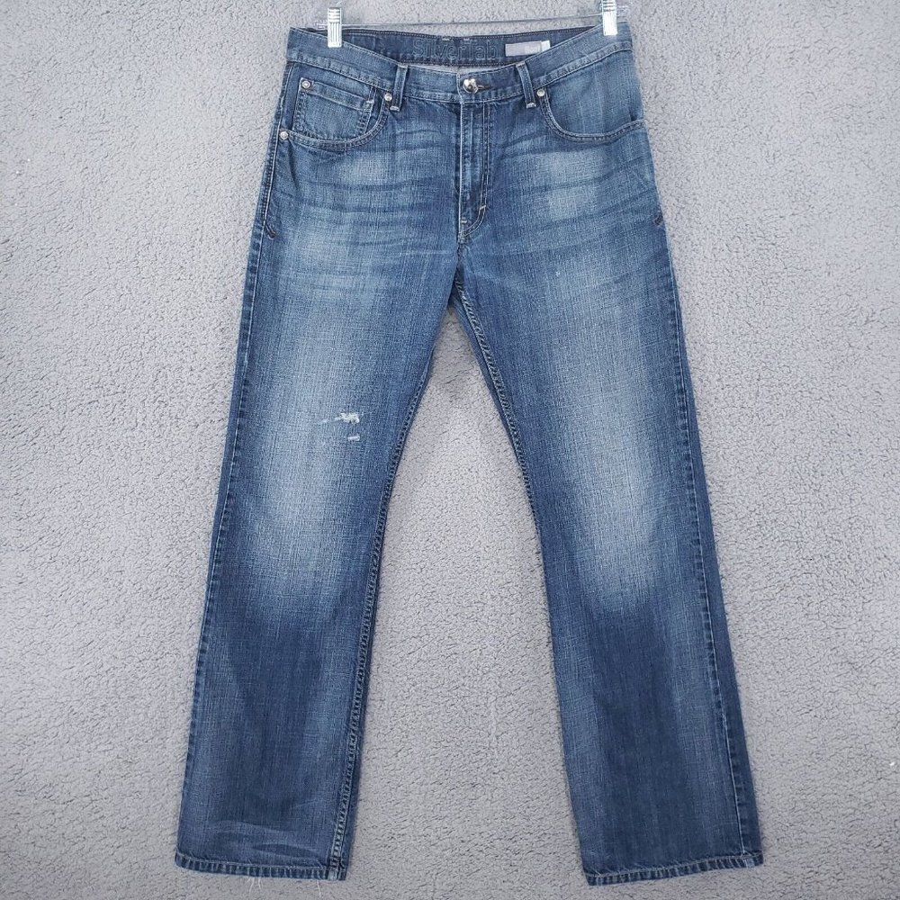 Vtg Levis Silvertab Boot Cut Jeans Men’s 34x34 Distressed Faded Whiskered